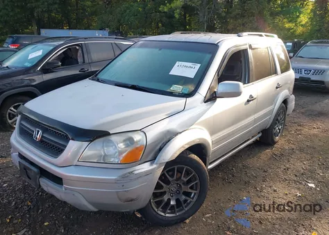 2004 Honda Pilot Ex-L из США, поврежденный, VIN 2HKYF18764H579853